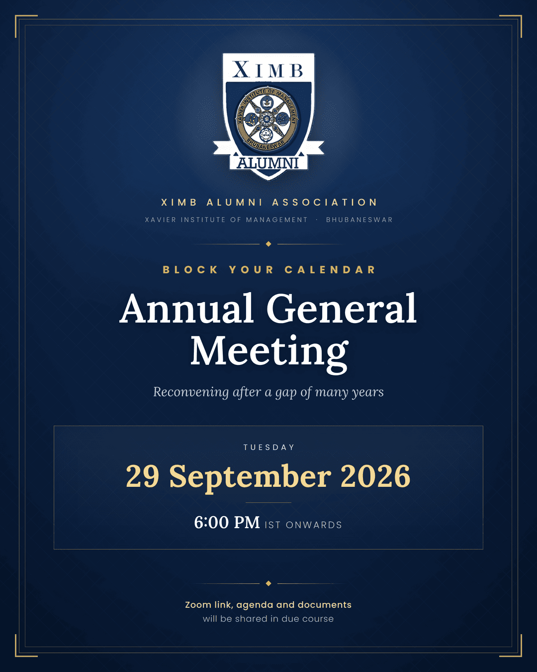 AGM to be held on 29 Sep 2026